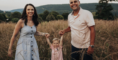 Alise and Mike Crutchman with their son, Connor.