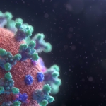 Virus mollecule closeup